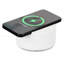 Bluetooth-колонка с беспроводной зарядкой relaxTime, белая от martvrn.ru