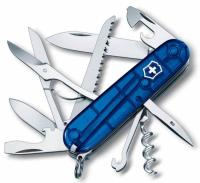 Офицерский нож Huntsman 91, прозрачный синий от martvrn.ru