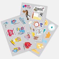 Наклейки ПВХ Sticker Pack на заказ, S от martvrn.ru