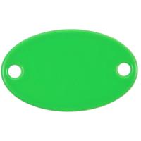 Шильдик металлический Alfa Oval, зеленый неон от martvrn.ru