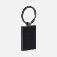 Брелок Gun Metal Leather Rectangle, графитовый от martvrn.ru