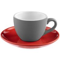 Чайная пара Cozy Morning, серая с красным от martvrn.ru