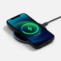 Беспроводное зарядное устройство с подсветкой Lightcore, черное от martvrn.ru
