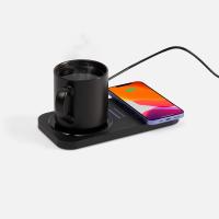 Беспроводное зарядное устройство с подогревом кружки Hot Task, черное от martvrn.ru