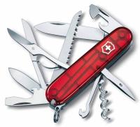 Офицерский нож Huntsman 91, прозрачный красный от martvrn.ru
