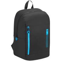 Складной рюкзак Compact Neon, черный с голубым от martvrn.ru