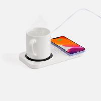 Беспроводное зарядное устройство с подогревом кружки Hot Task, белое от martvrn.ru
