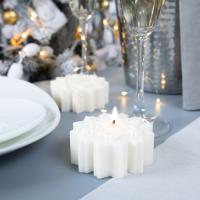 Свеча Snowflame 1, белая, 8 см от martvrn.ru