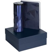 Набор Gems: ежедневник и термостакан, темно-синий от martvrn.ru