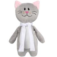Мягкая игрушка Beastie Toys, котик с белым шарфом от martvrn.ru