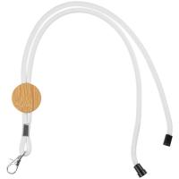 Шнурок для бейджа Tube Wood, белый от martvrn.ru