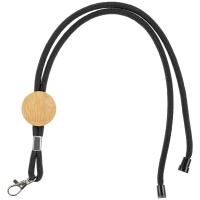 Шнурок для бейджа Tube Wood, черный от martvrn.ru