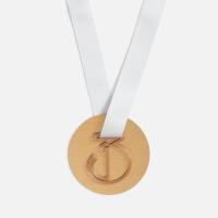 Медаль Fundo, золотистая с 3D-подвеской Symbol, цифра 3 от martvrn.ru