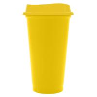 Стакан с крышкой Color Cap, желтый от martvrn.ru