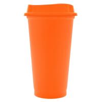 Стакан с крышкой Color Cap, оранжевый от martvrn.ru