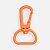 Застежка-карабин Snap Hook, M, оранжевый неон от martvrn.ru