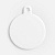 Подвеска Round, 3D-печать, белая от martvrn.ru