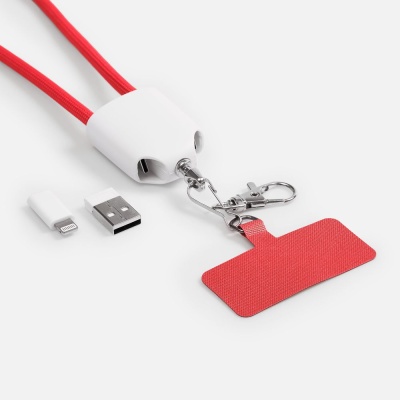 Кабель-ланьярд energyFlex Pro, красный от martvrn.ru