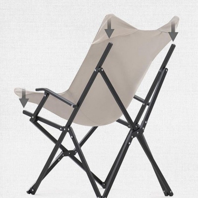Кресло складное Armrest, черное от martvrn.ru