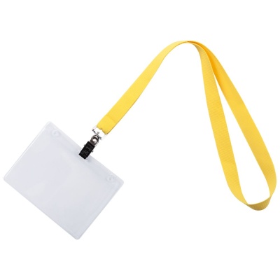 Лента для бейджа Neckband, желтая от martvrn.ru