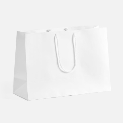 Пакет бумажный с ламинацией Lami Tote M, белый от martvrn.ru
