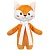 Мягкая игрушка Beastie Toys, лисенок с белым шарфом от martvrn.ru