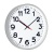 Часы настенные ChronoTop, серебристые от РПК МАРТ Воронеж Часы настенные ChronoTop, серебристые от martvrn.ru