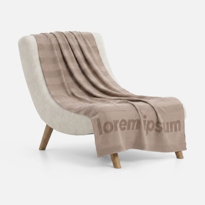 Плед на заказ Pleat, L, полушерсть от martvrn.ru