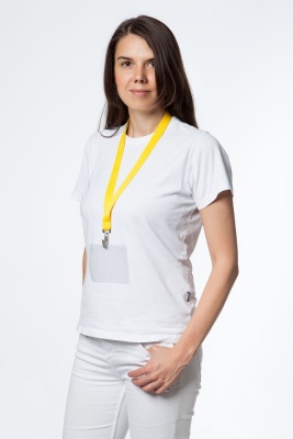 Лента для бейджа Neckband, желтая от martvrn.ru