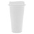 Стакан с крышкой Color Cap White, белый от martvrn.ru