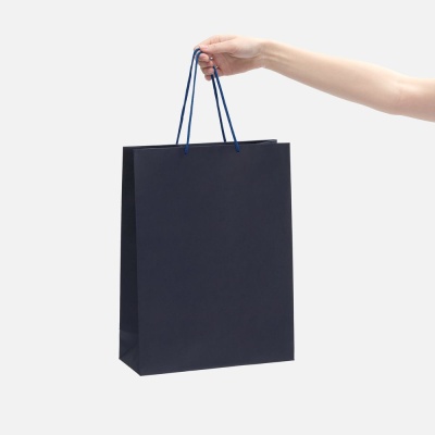 Пакет бумажный Porta XL, темно-синий от martvrn.ru