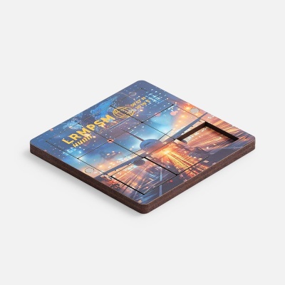 Головоломка-пятнашки с крышкой PuzzleBox на заказ от martvrn.ru