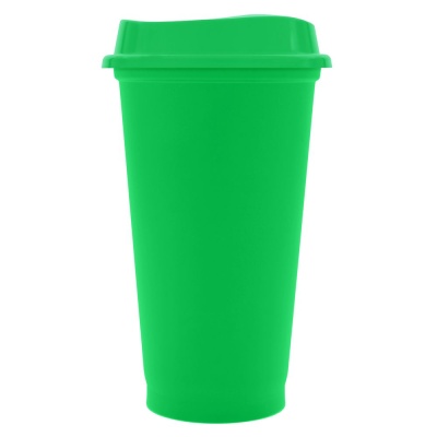 Стакан с крышкой Color Cap, зеленый от martvrn.ru