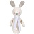 Мягкая игрушка Beastie Toys, заяц с белым шарфом от martvrn.ru