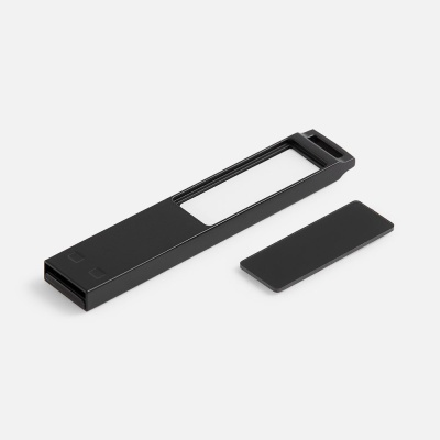 Флешка markBright Black с синей подсветкой, 32 Гб от martvrn.ru