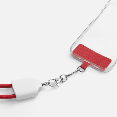 Кабель-ланьярд energyFlex Pro, красный от martvrn.ru