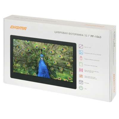 Цифровая фоторамка Digma PF-1043, черная от martvrn.ru