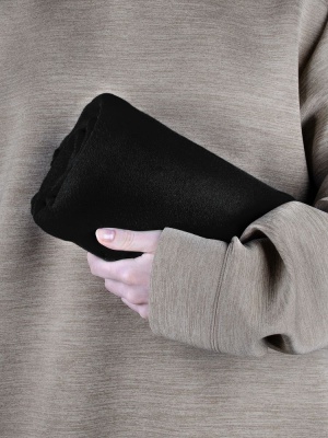 Флисовый плед Warm&Peace, черный от martvrn.ru