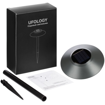 Светильник на солнечной батарее Ufology, темно-серый (графит) от martvrn.ru