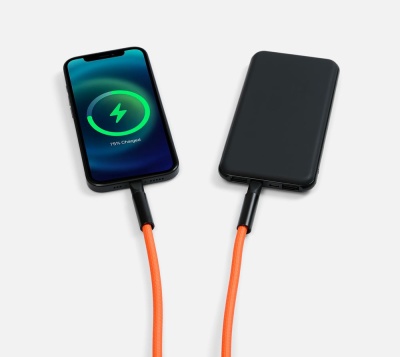 Кабель-ланьярд energyFlex Power Delivery 60 Вт, оранжевый от martvrn.ru