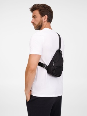 Спортивный кросс-боди рюкзак Bagventure, черный от martvrn.ru