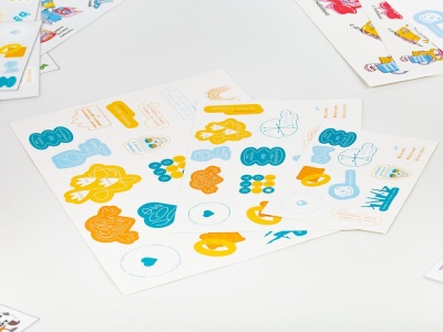 Наклейки бумажные Sticker Pack на заказ, S от martvrn.ru