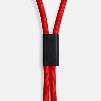 Кабель-ланьярд energyFlex Power Delivery 60 Вт, красный от martvrn.ru