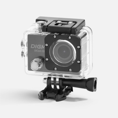 Экшн-камера Digma DiCam 320, черная от martvrn.ru