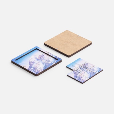 Головоломка-пятнашки с крышкой PuzzleBox на заказ от martvrn.ru