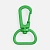 Застежка-карабин Snap Hook, M, зеленый неон от martvrn.ru