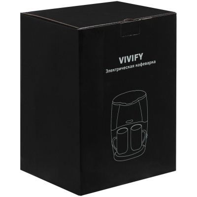 Электрическая кофеварка Vivify, черная от martvrn.ru