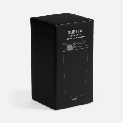 Термостакан с двумя поильниками Duetta, красный от martvrn.ru