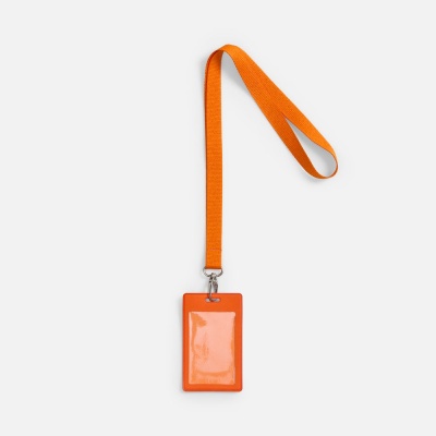 Лента для бейджа Pin, оранжевая от martvrn.ru