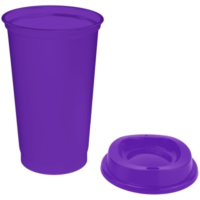 Стакан с крышкой Color Cap, фиолетовый от martvrn.ru